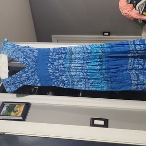 Women's 2 layer Blue Dress